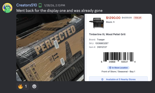 Traeger Timberline XL Wood Pellet Grill - $1290 from $4299